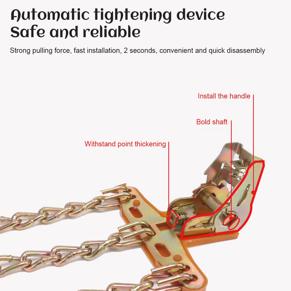 Anti Slip Tire Chains, (1*Anti Slip Tire Chains) Snow Chains Car Anti Slip Tire Chains Anti Skid Tire Snow Chains for Car SUV Tr
